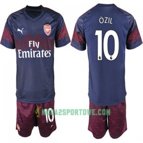 Koszulka Arsenal Mesut Ozil 10 Dziecięcy Wyjazdowe Stroje Piłkarskie 2018-2019 Krótki Rękaw